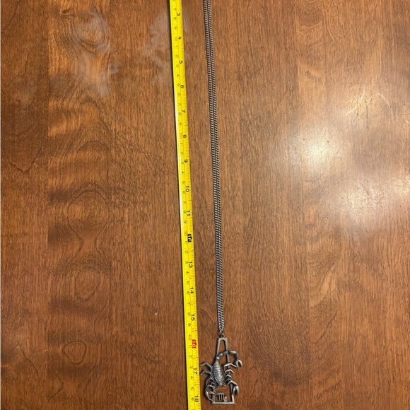 Silver Scorpion Pendant Necklace - Picture 4 of 6